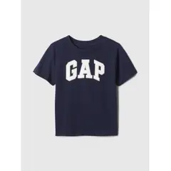 GAP - Polera Toddler Niño Logo Manga Corta Azul
