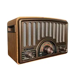 MLAB - Parlante Portátil BT Retro Sixtinna Años 1930 AM FM SW