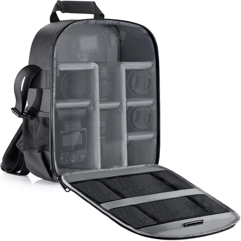 NEEWER - Mochila Neewer para Cámara 11L Negra con Interior Gris