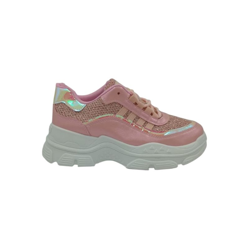 HERIEL - Zapatilla Rosa Plataforma Mujer.