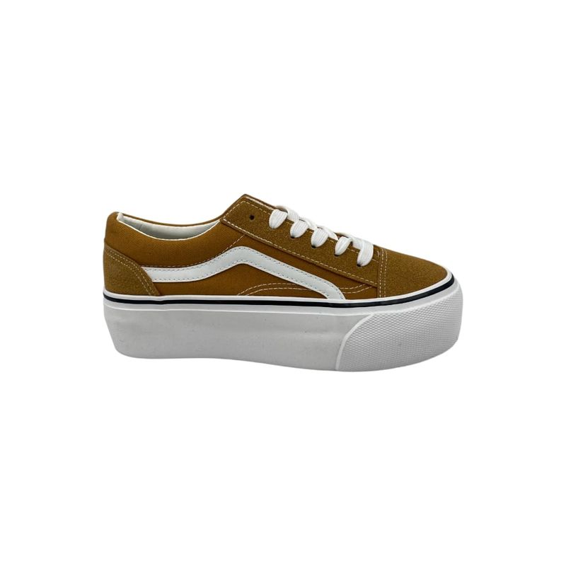 HERIEL - Zapatilla Amarilla Plataforma Mujer.