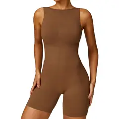 BLWOENS - Mono de yoga para mujer - Marrón