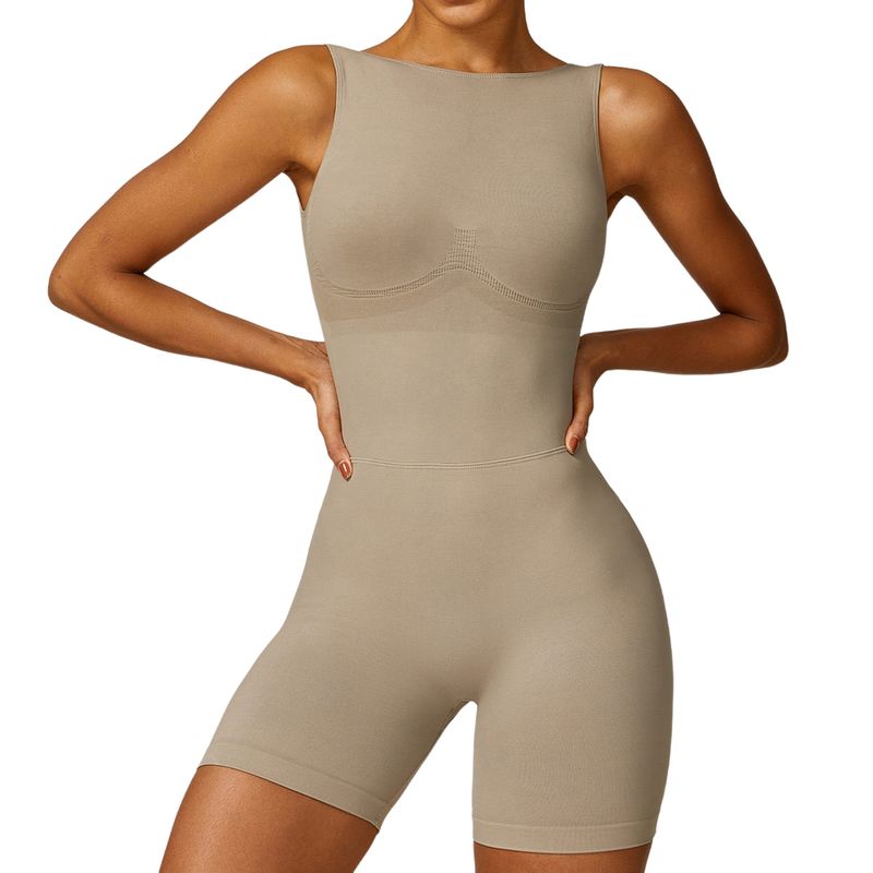 BLWOENS - Mono de yoga para mujer - Beige