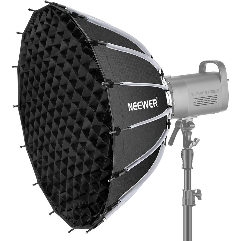 NEEWER - Softbox Parabólico Neewer 65 cm Liberación Rápida con Grid