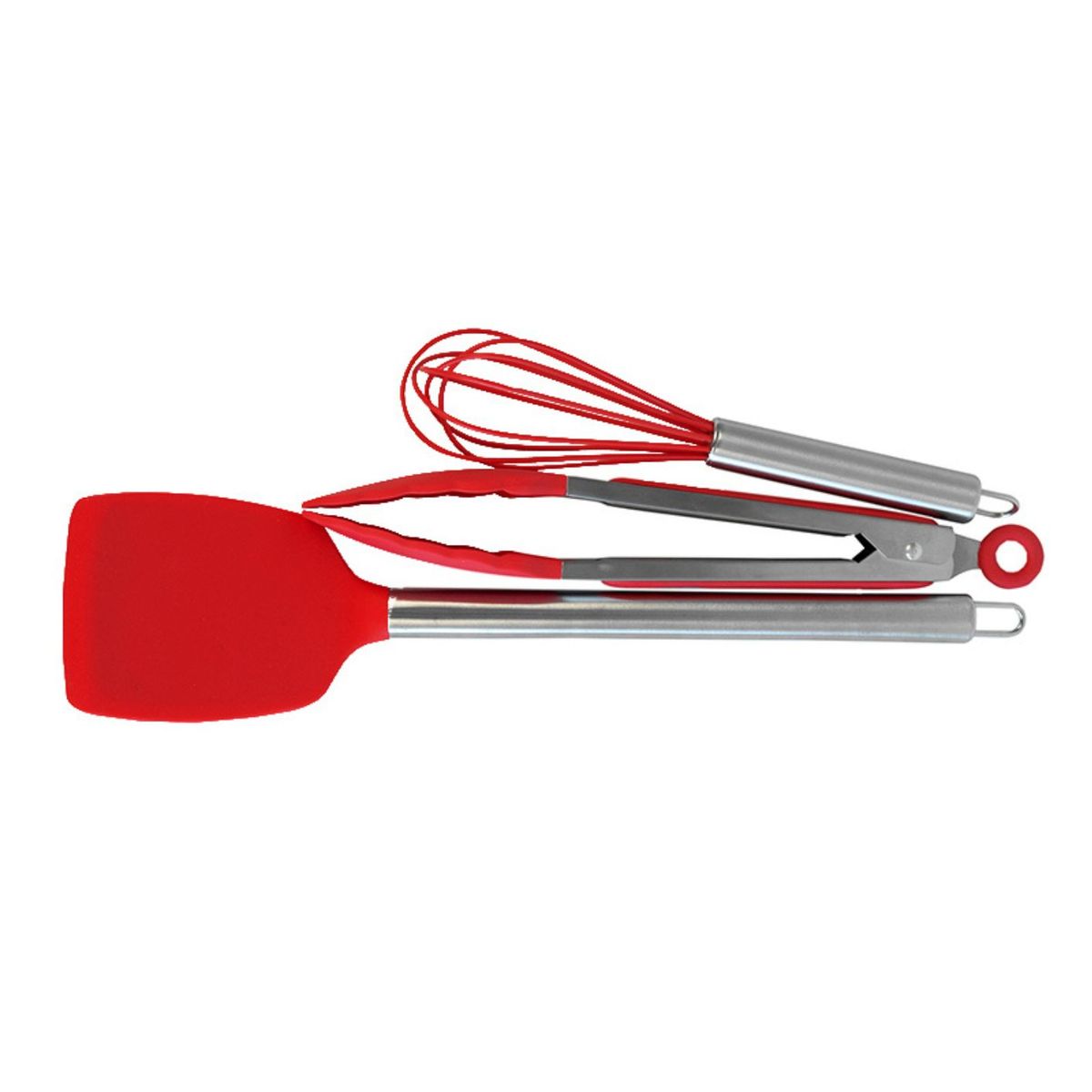 DORAL - Set De Cocina Utensilio Silicona 6 Piezas ROJO Doral