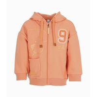 Polerón bebés con cierre naranjo