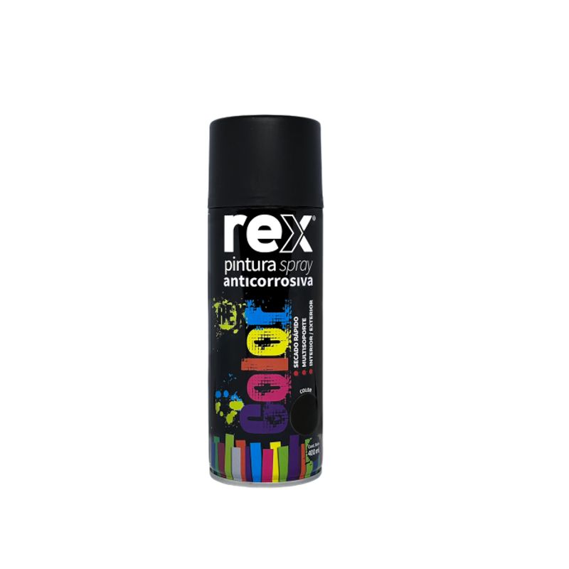GENERICO - PINTURA SPRAY ANTICORROSIVA NEGRA REX.