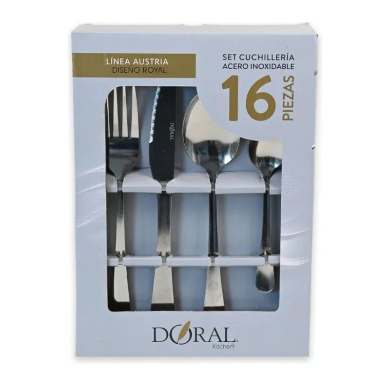 DORAL - Set De Cuchilleria 16 Piezas Austria Marca Doral Classic