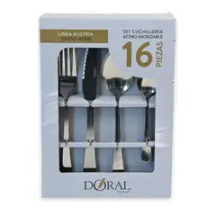 DORAL - Set De Cuchilleria 16 Piezas Austria Marca Classic