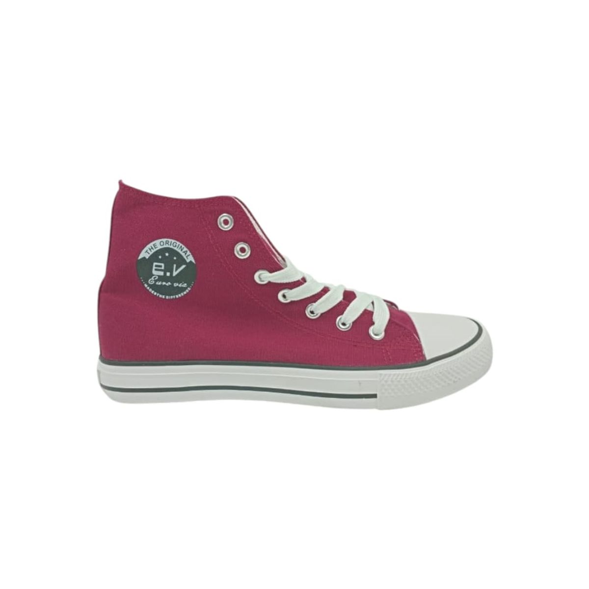 HERIEL - Zapatilla Burdeos Textil Mujer