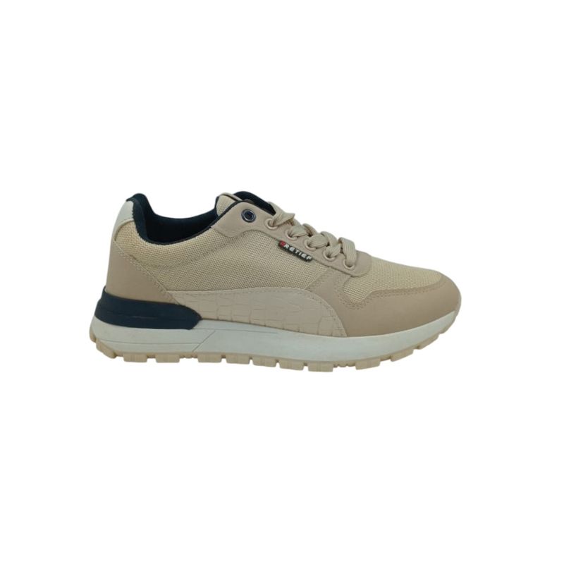 HERIEL - Zapatilla Beige Plataforma Hombre.