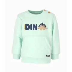 4KIDS - Polerón bebés dino menta 4 Kids.