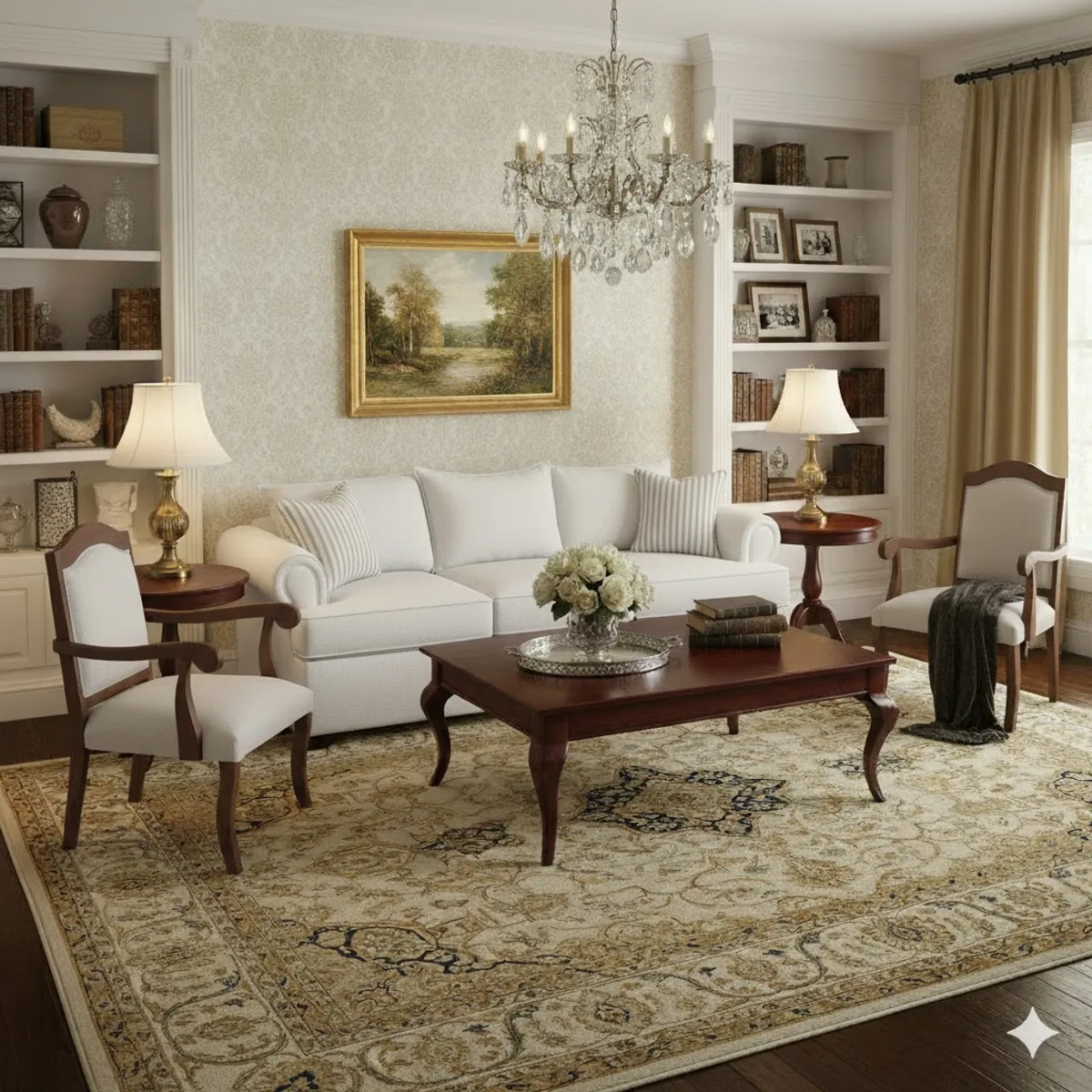 SITIAL HOME - Living 311 Antonia blanco crudo Sofa 3 Cuerpos resortes + 2 Sitiales