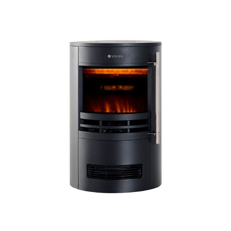 VERKEN Calefactor Chimenea Eléctrica Krakatoa Llama LED 3D -