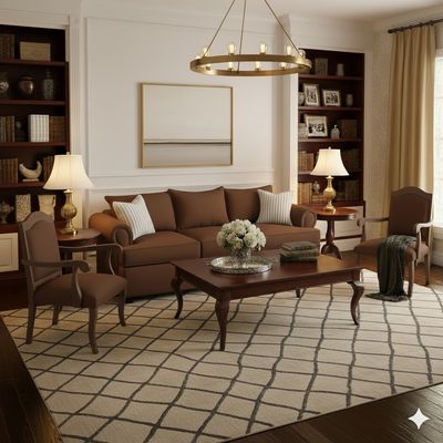 Imagen 2 del producto Living 311 Antonia Cafe Sofa 3 Cuerpos de resortes + 2 Sitiales Madera.