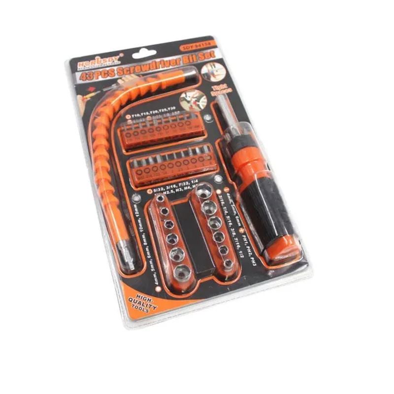 GENERICO - Set De Puntas De Destornillador Herramienta Flexible 43 Pcs