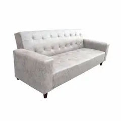 AMERICA DECORA - Sofá Cama Gran Amparo Envejecido Blanco - 15 Plazas Resortes