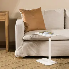 AMOBLE - Mesa Tepa Blanca Amoblé.
