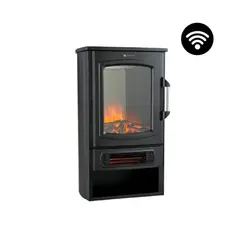VERKEN - Calefactor Chimenea Eléctrica Wifi Magma Llama LED -