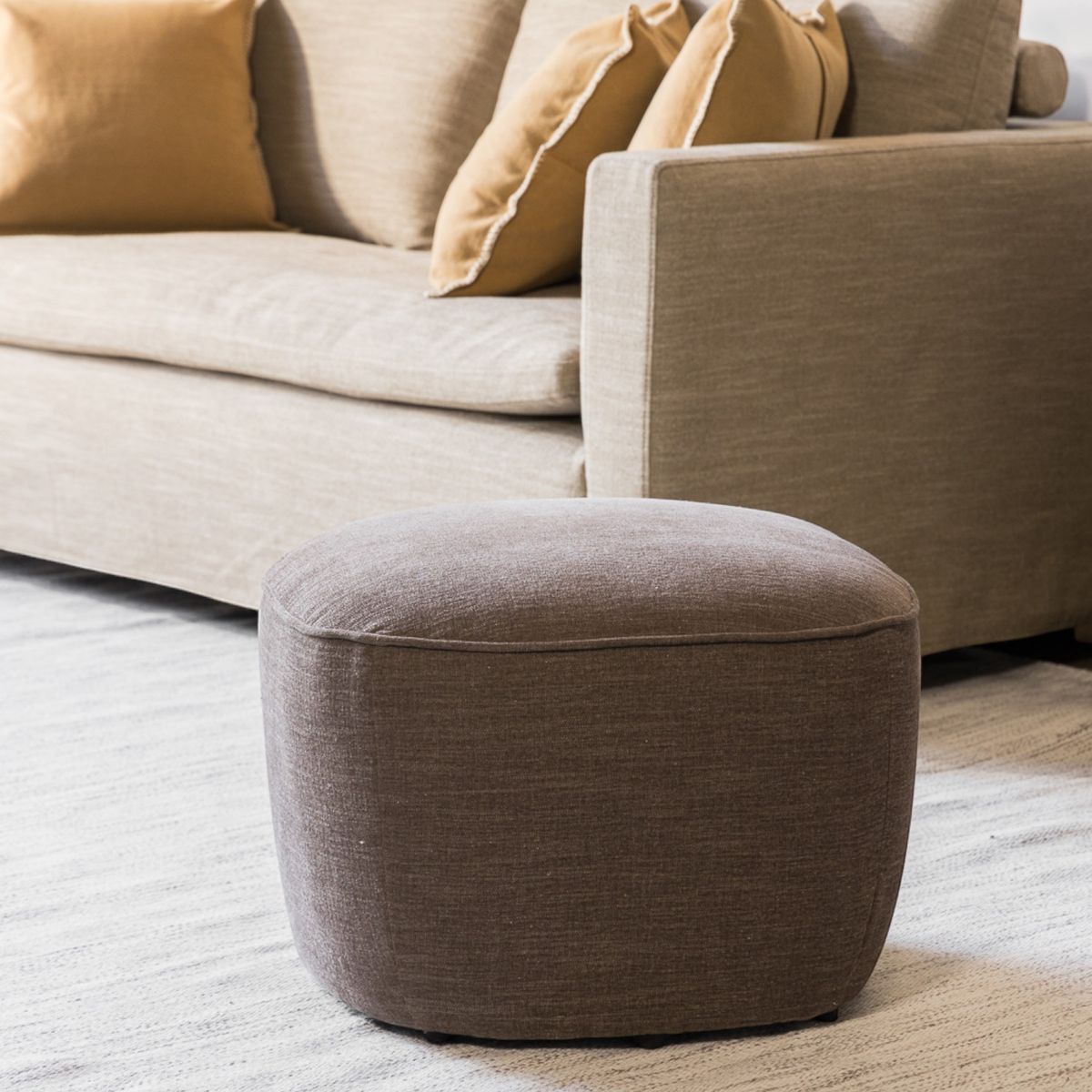 AMOBLE - Pouf Lazario Terra Amoblé