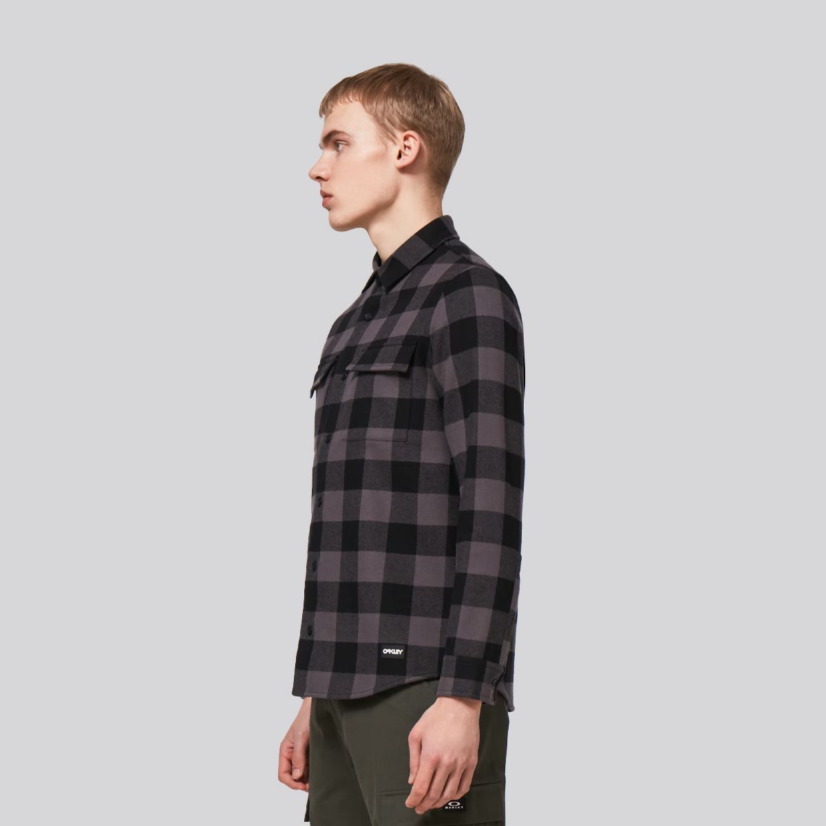 OAKLEY - Camisa Hombre Bear Cozy Oakley Black/Gray Check