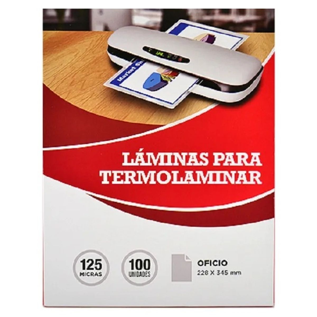 GENERICO - Mica 100 Laminas Termolaminar Oficio 125 Micrones