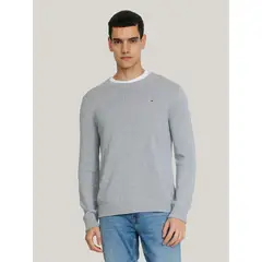 TOMMY HILFIGER - Sweater Essential Slim Fit Gris Tommy Jeans