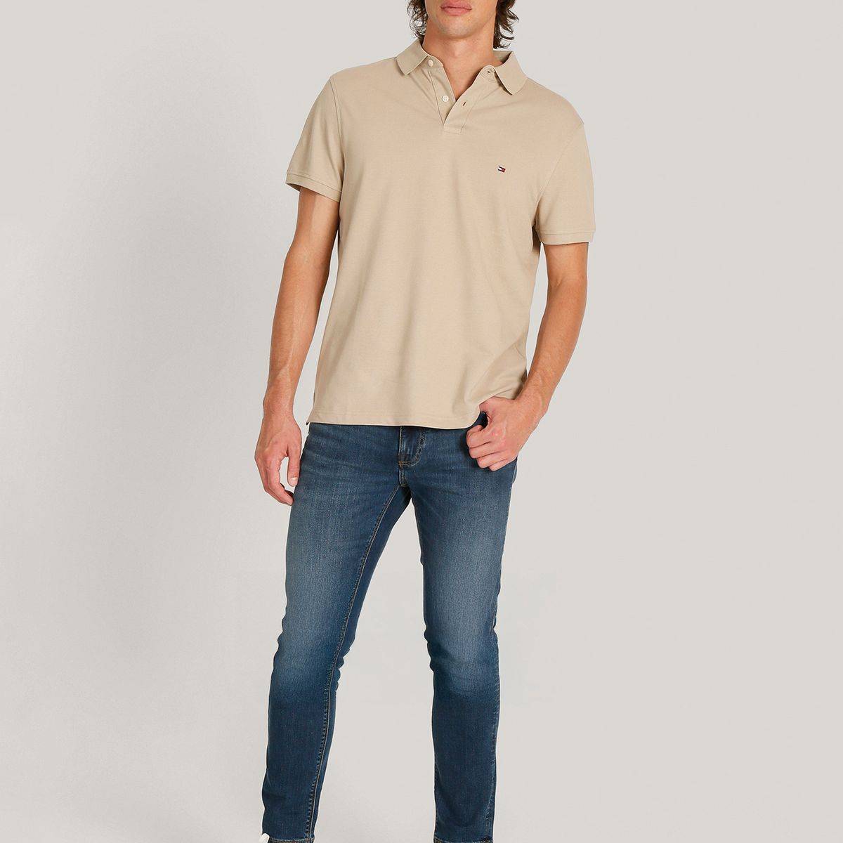 TOMMY HILFIGER - Polo Im 1985 Regular Fit Beige Tommy Hilfiger