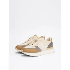 TOMMY HILFIGER - Zapatillas Lux Monogram Beige