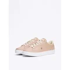 TOMMY HILFIGER - Zapatillas Essential Chic De Cuero Beige