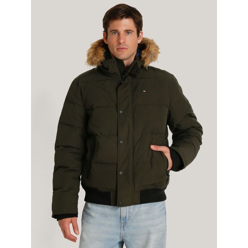 TOMMY HILFIGER - Parka Artic Con Logo Verde Tommy Hilfiger.