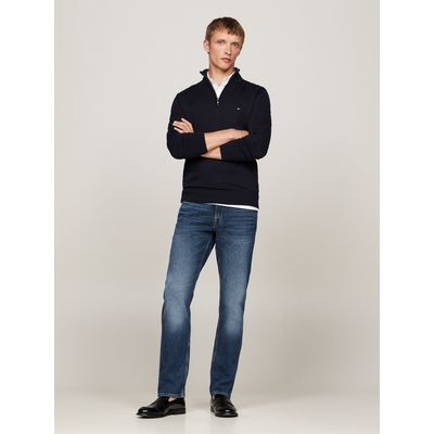 Imagen 2 del producto Sweater Essential Cotton Con Medio Cierre Azul