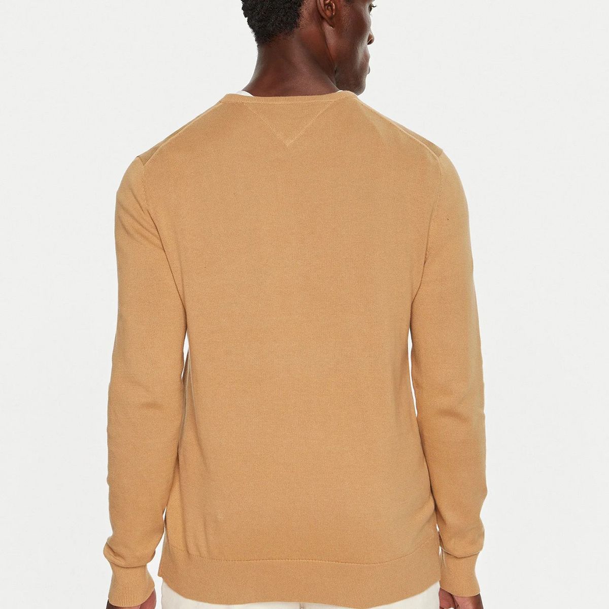 TOMMY HILFIGER - Sweater Básico Signature C-Neck Café Tommy Hilfiger