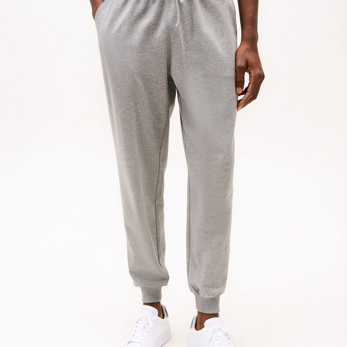TOMMY HILFIGER - Joggers Essential Terry Con Logo Gris Tommy Hilfiger