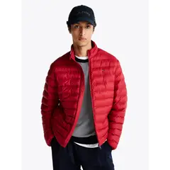 TOMMY HILFIGER - Parka Acolchada Packable Rojo