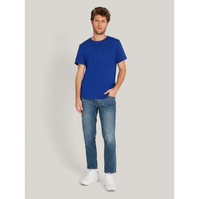 Imagen 2 del producto Polera Essential Cotton C-Neck Slim Fit Azul