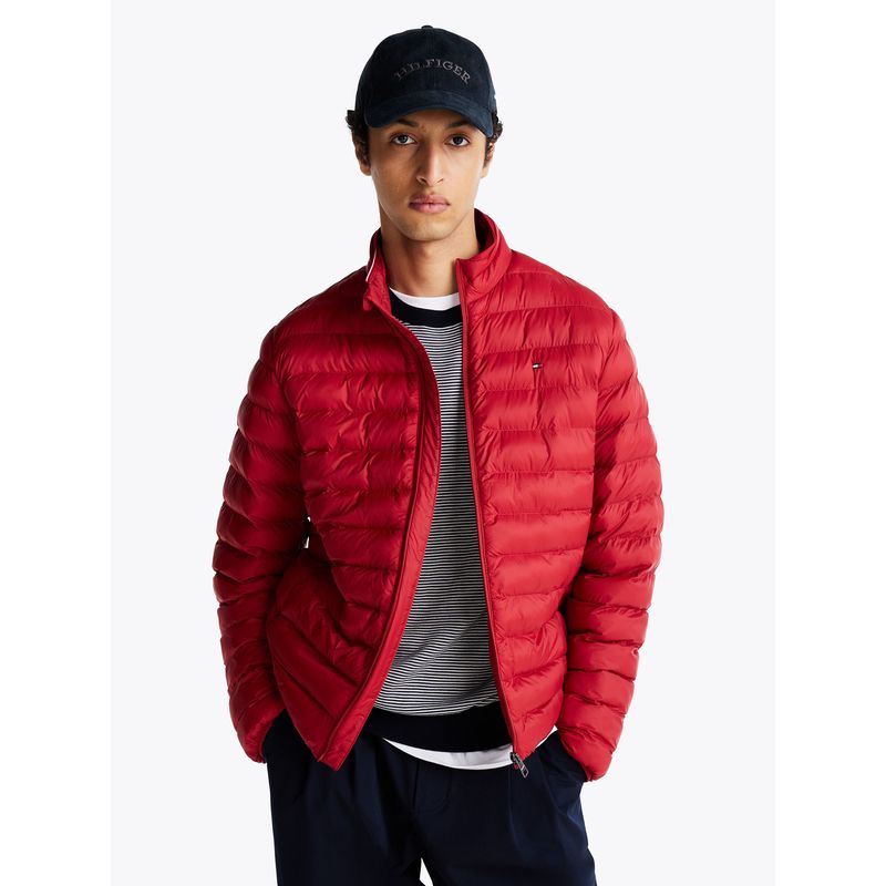 TOMMY HILFIGER - Parka Acolchada Packable Rojo Tommy Hilfiger