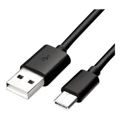 SAMSUNG - Cable Usb Negro Con Entrada Usb Salida Usb Tipo C