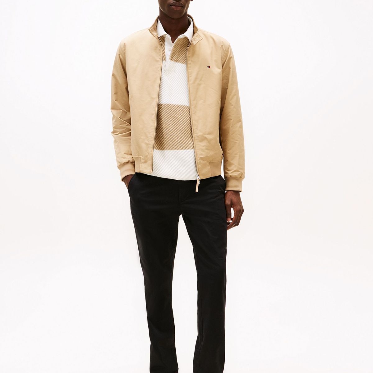 TOMMY HILFIGER - Pantalón Chino Denton Straight Fit Negro Tommy Hilfiger