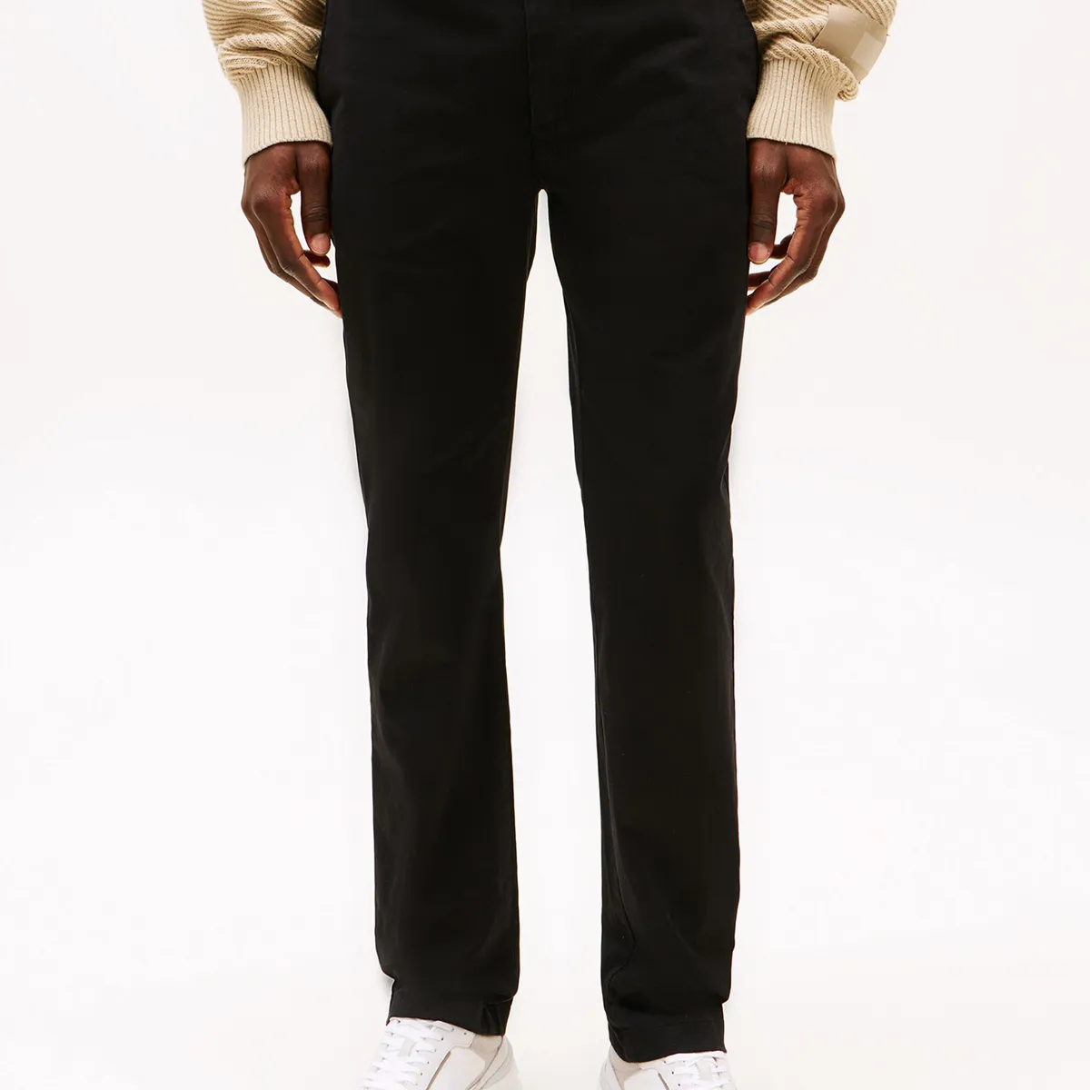 TOMMY HILFIGER - Pantalón Chino Denton Straight Fit Negro Tommy Hilfiger