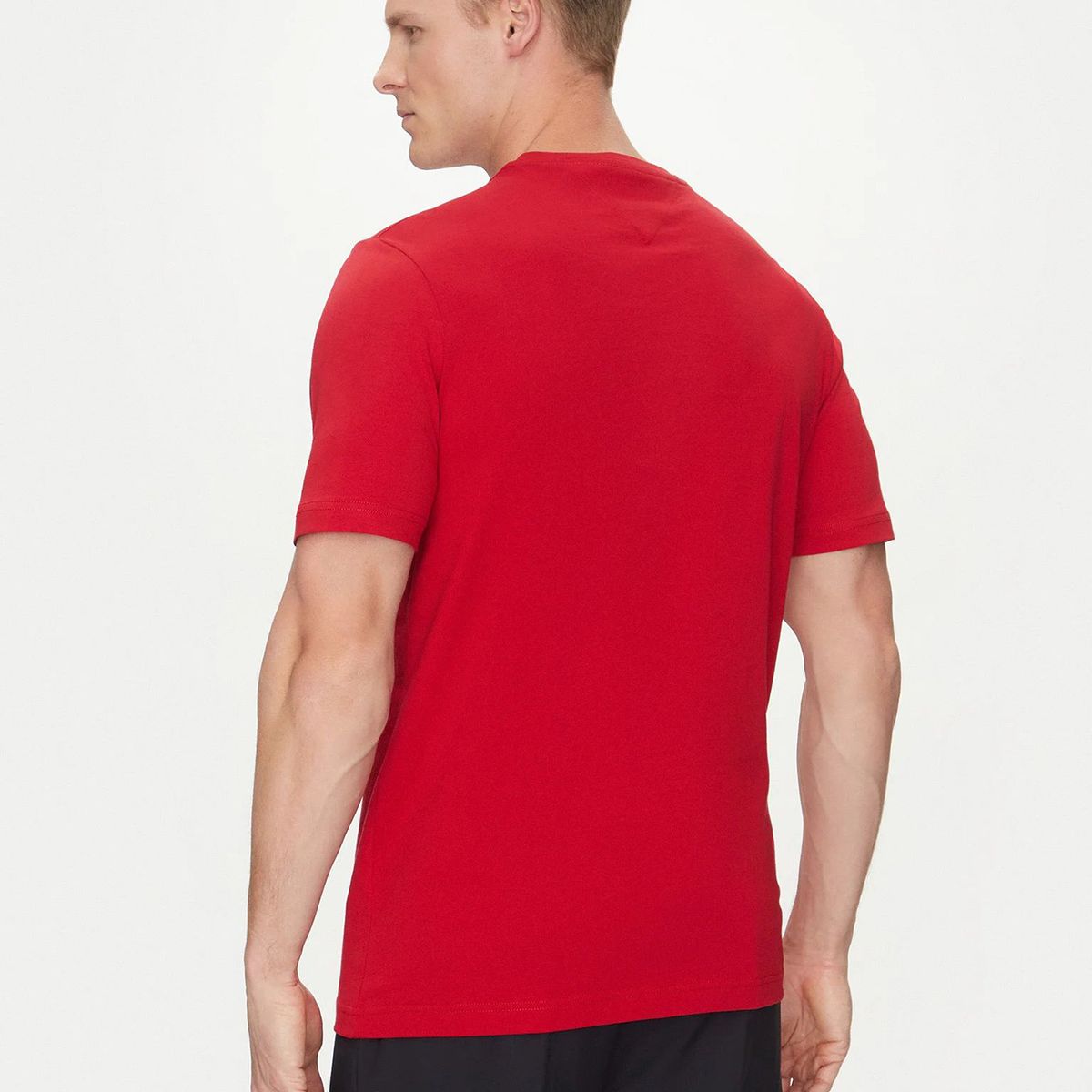 TOMMY HILFIGER - Polera Chest Insert Logo Rojo Tommy Hilfiger