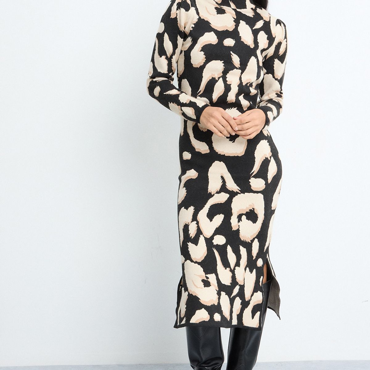 IO - Vestido Largo Negro Mujer Io