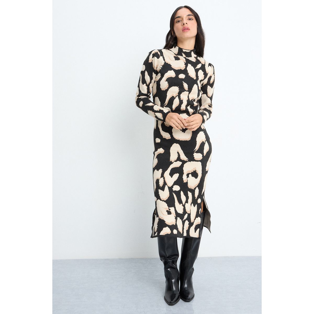 IO - Vestido Largo Negro Mujer Io