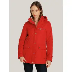 TOMMY HILFIGER - Parka Quilted acolchada 417 Rojo