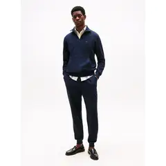 TOMMY HILFIGER - Joggers Essential Terry Con Logo Azul