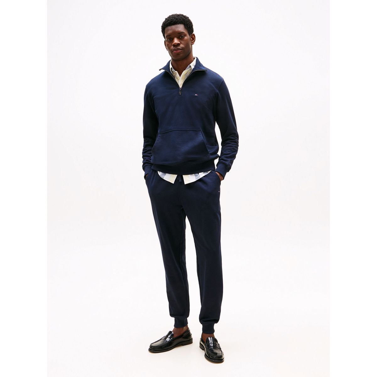 TOMMY HILFIGER - Joggers Essential Terry Con Logo Azul Tommy Hilfiger