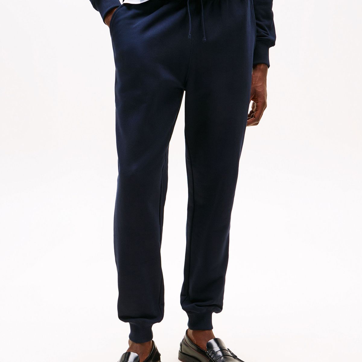 TOMMY HILFIGER - Joggers Essential Terry Con Logo Azul Tommy Hilfiger
