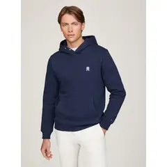 TOMMY HILFIGER - Polerón Hoodie Monograma Th Azul