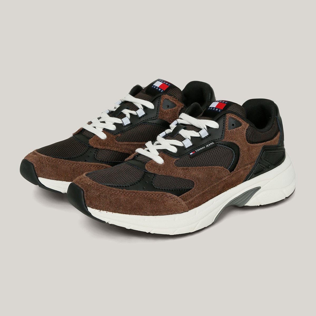 TOMMY HILFIGER - Zapatillas Coney Suede Café Tommy Jeans