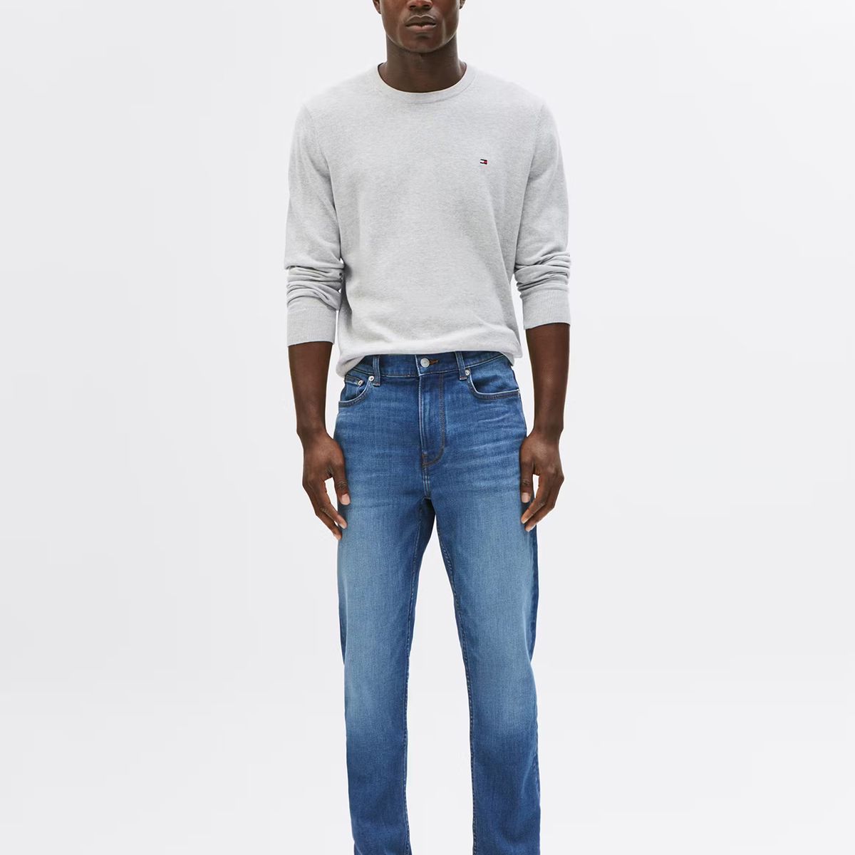 TOMMY HILFIGER - Jeans Bleecker Slim Fit Con Logo Azul Tommy Hilfiger